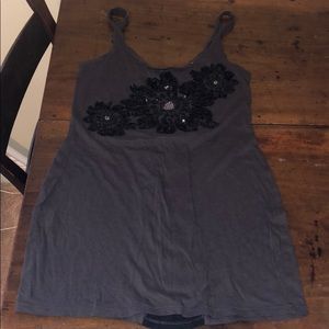 Express  Lace Back Tank Top